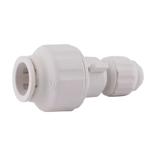Reducing Coupling Quick Connect 1/2" Push X 1/4" D Push Plastic