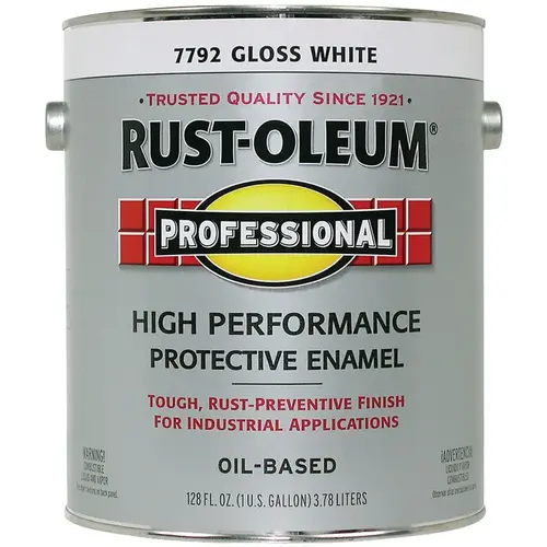 Protective Paint Indoor and Outdoor Gloss White Oil-Based Enamel 1 gal White - pack of 2