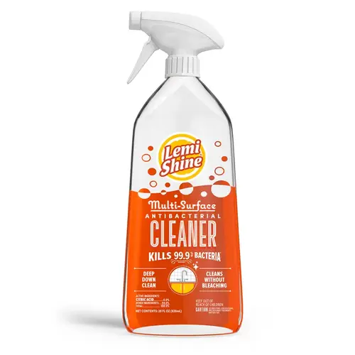 Lemi Shine 070128406 Antibacterial Cleaner Lemon Scent 28 oz
