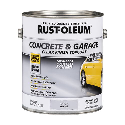 RustOleum 320202XCP2 Floor Paint Concrete & Garage Gloss Clear 1 gal