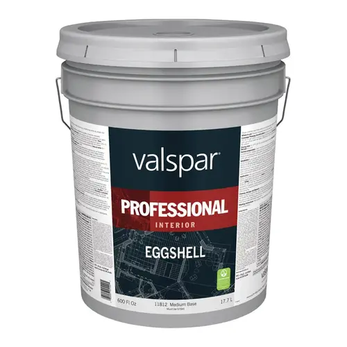 Professional 045.00.008 Interior Paint, Eggshell, Medium Base, 5 gal Pail