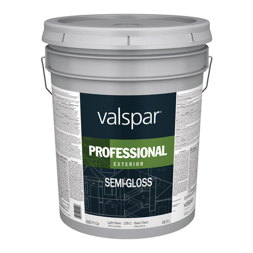 Professional 12900 Series 045.00.008 Exterior Paint, Semi-Gloss, Light Base, 5 gal