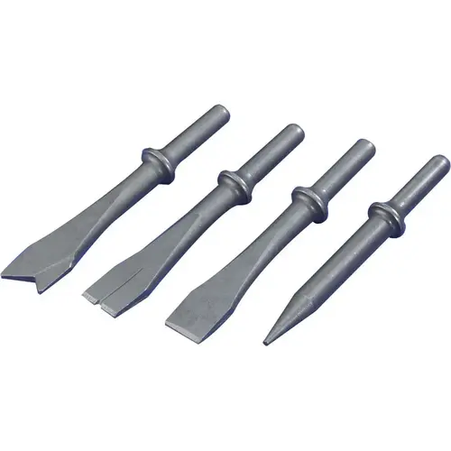 Campbell Hausfeld AA002000 Air Hammer Chisel Bit Set (4-Piece) Silver