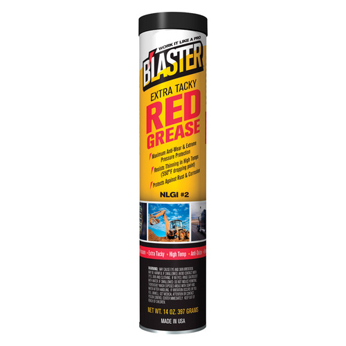 Blaster GR-14C-HTR Red Grease Extra Tacky 14 oz