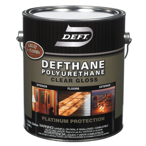 Deft DFT21/01 Polyurethane Gloss Clear OilBased 1 gal Clear