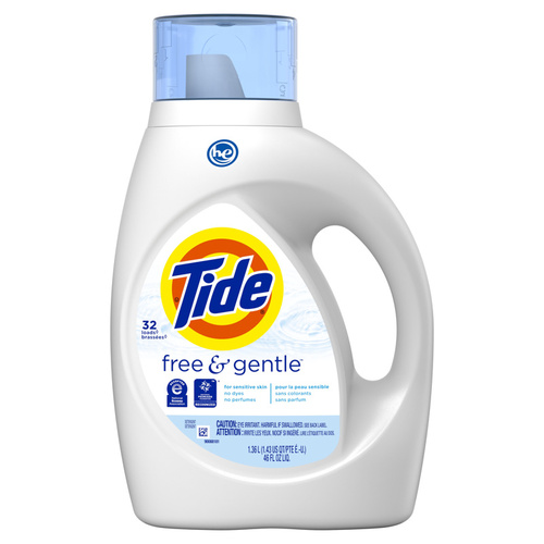 Laundry Detergent Free & Gentle No Scent Liquid 46 oz