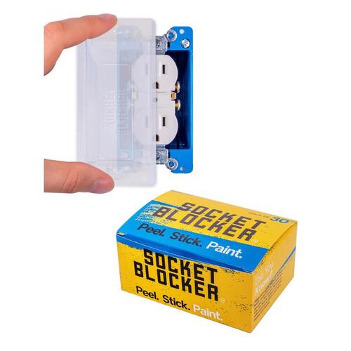 Socket Blocker 1001620 Mask and Peel 1.88" W X 4" L Clear High Strength Clear