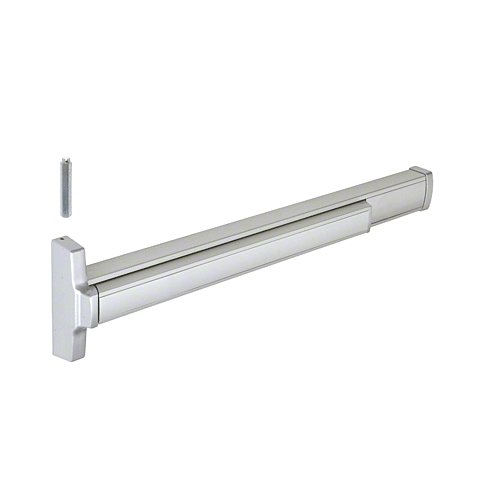 36" Corrosion Resistant 2086 Concealed Vertical Rod Grade 1 Exit Device with Stainless Steel Top and Bottom Bolts, and Case Assembly, LHRB, Satin Aluminum