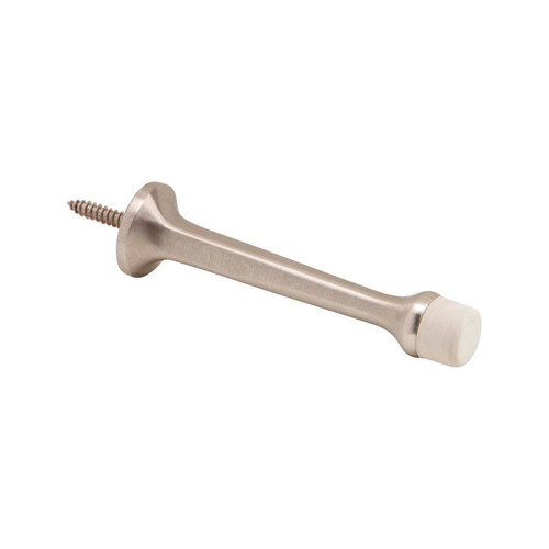 IVES 60MB15 Door Stop 1" W X 3-3/4" L Brass Satin Nickel Silver Mounts to wall Satin Nickel