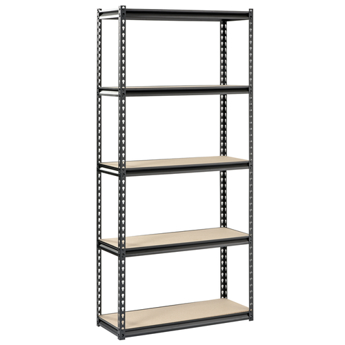 Edsal UR341472BLK Shelving Unit Muscle Rack 72" H X 34" W X 14" D Steel Black