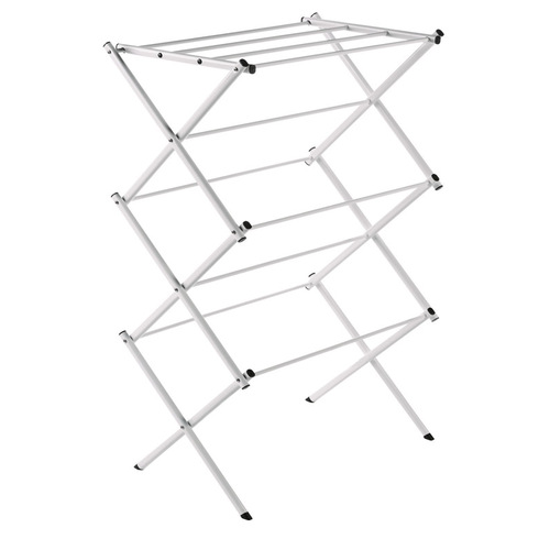 Polder 8311-90 Clothes Drying Rack 42" H X 14.5" W X 29" D Rugged Steel Accordian Collapsible White