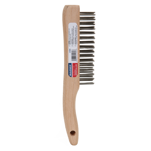 Warner 11469 Wire Brush 4" W X 10" L Stainless Steel