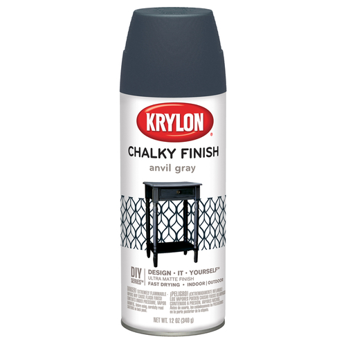 Chalky Finish Paint Chalky Finish Matte Anvil Gray 12 oz Anvil Gray