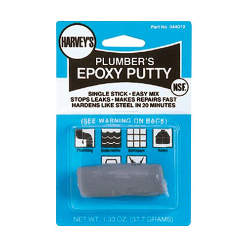 Harvey 044010 Epoxy Putty, Solid, Beige/Gray, 1.33 oz Stick