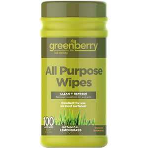 GREENBERRY - WOOD & FURNITURE WIPES