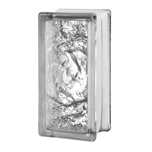 Seves 5002895-XCP10 Glass Block 8" H X 4" W X 3" D Ice - pack of 10