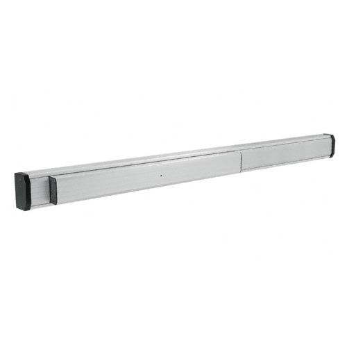 Satin Aluminum 48" 1285 Push Pad Concealed Vertical Rod Left Hand Reverse Bevel Panic Exit Device with 8' Rod and Case