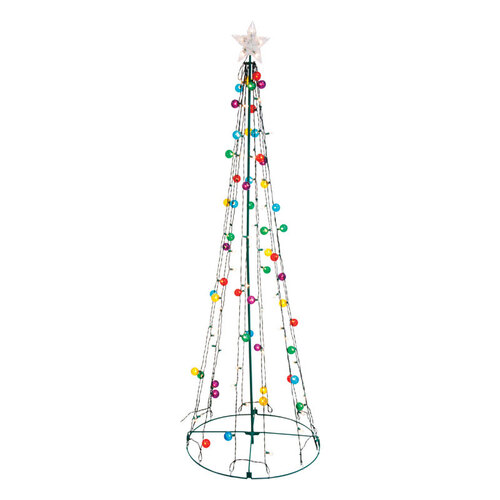 Yard Decor Incandescent Multi 78" Twinkling String Tree