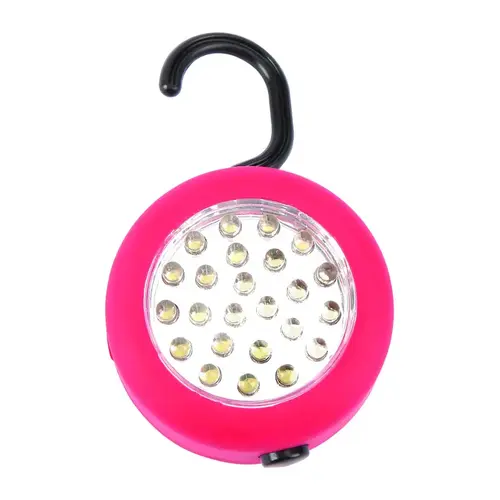 Hanging Puck Light Red Battery Powered LED