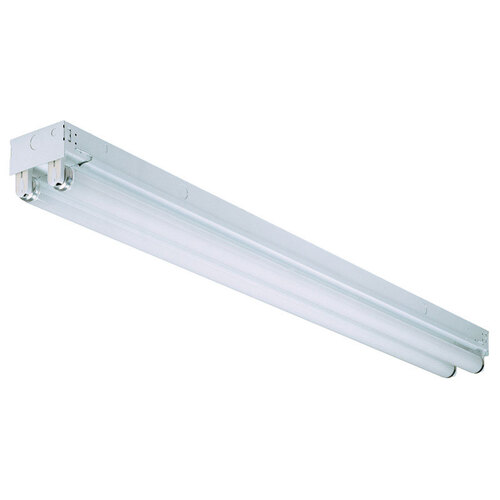 Lithonia Lighting 256442 T8 Light Fixture 48" L White Hardwired Fluorescent White