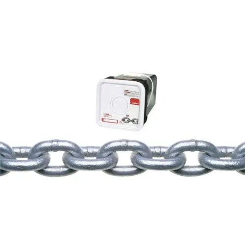 Proof Coil Chain 3/16" Oval Link Carbon Steel 3/16" D X 150 ft. L Galvanized - pack of 150