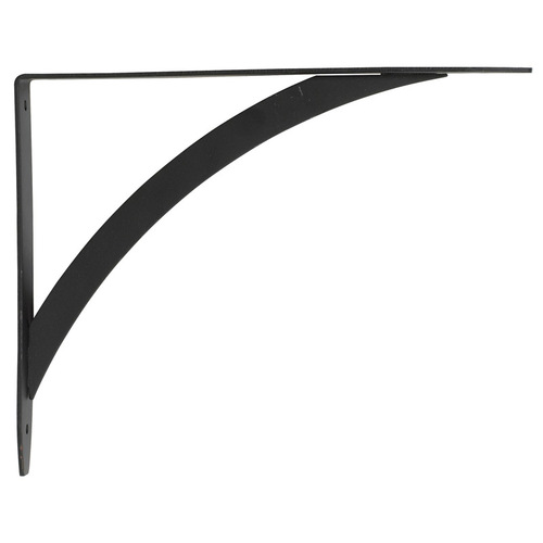 Bracket Black Steel Shelf 12 Ga. 7-1/4" L 50 lb Powder-Coated - pack of 10