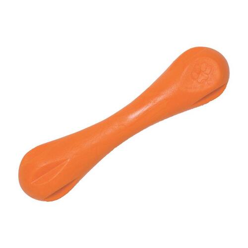 Chew Dog Toy Zogoflex Orange Hurley Bone Plastic Large in. Orange