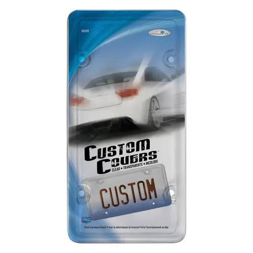 Custom Accessories 92520 License Plate Protector Clear Acrylic Clear