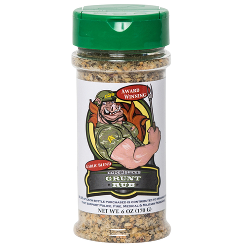 Code 3 Spices GR6 BBQ Seasoning Grunt Rub Garlic Blend 6 oz