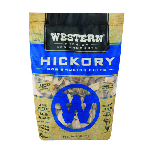 Western 78075 Wood Smoking Chips Hickory 180 cu in