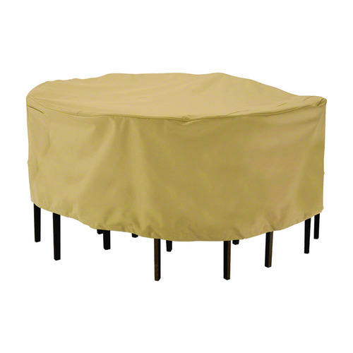 Classic Accessories 58212 Dining Set Cover Terrazzo 23" H X 69" W X 69" L Brown Polyester Brown