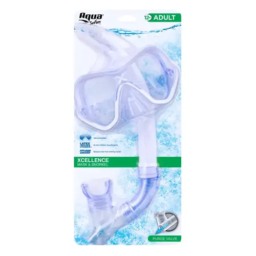 Aqua Swim AQK13692A Mask/Dry Top Snorkel Optum TriView Assorted Youth Assorted