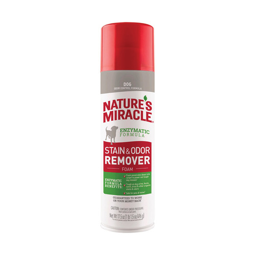 Enzyme Stain And Odor Remover Nature's Miracle Dog Foam 17.5 oz