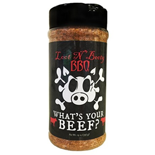 Loot N' Booty Beef BBQ Rub, 14 oz Bottle