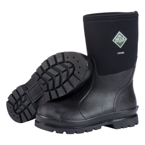 The Original Muck Boot Company CHM-000A-BL-080 Steel Shank Boots Chore Mid Men's 8 US Black Black