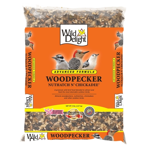 Wild Delight 364200 Bird Seed Advanced Formula Woodpecker, Nuthatch & Chickadee Sunflower Kernels 20 lb