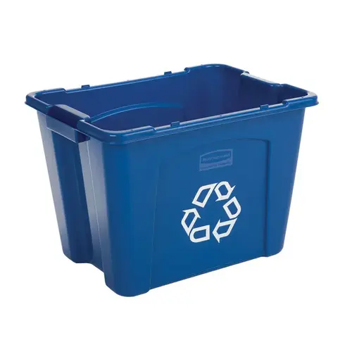 Recycling Tote 14 gal Blue Resin Blue - pack of 6