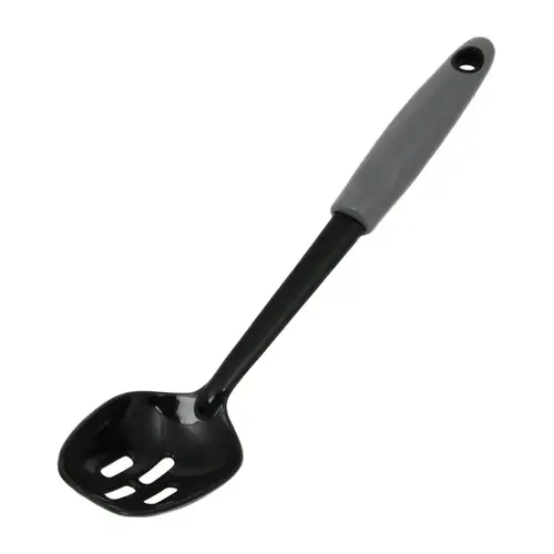 Slotted Spoon 2-1/2" W X 12" L Black/Gray Nylon Polished - pack of 3