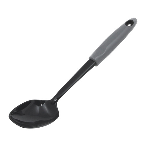 Chef Craft 12030 12" Basting Spoon Black/Gray Nylon Polished