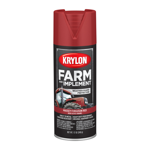 Farm and Implement Paint, High-Gloss, Massey Ferguson Red, 12 oz - pack of 6