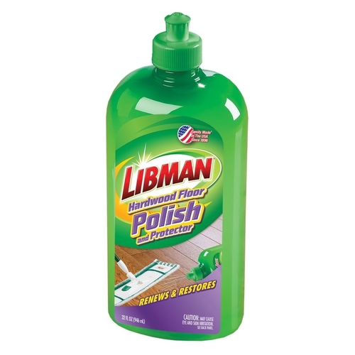 Libman 2067 Hardwood Floor Polish Gloss Liquid 32 oz Gloss