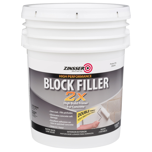 Block Filler White Water-Based Acrylic 5 gal White