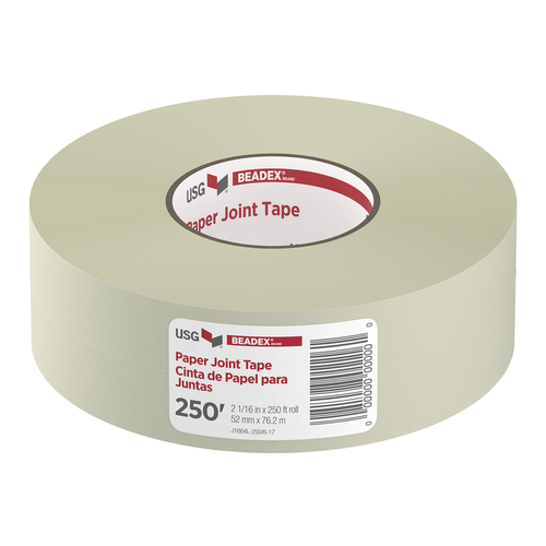 Drywall Joint Tape 250 ft. L X 2-1/16" W Paper White White