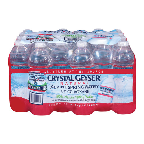 Crystal Geyser 75140 Bottled Water Alpine Spring Water 0.5 L