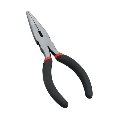 Long Nose Pliers 6" Steel Black/Red - pack of 12