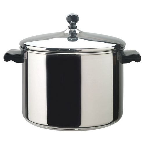 Farberware 50006 Stock Pot Classic Series Stainless Steel 8 qt Silver Silver