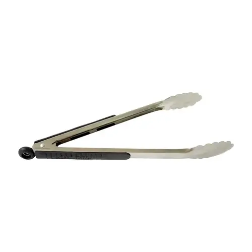 BBQ Tongs Black/Silver Stainless Steel Black/Silver