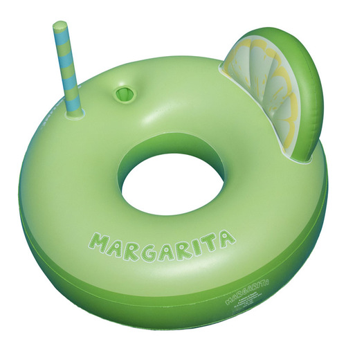 Swimline 90198 Pool Float Green Vinyl Inflatable Margarita Ring Green