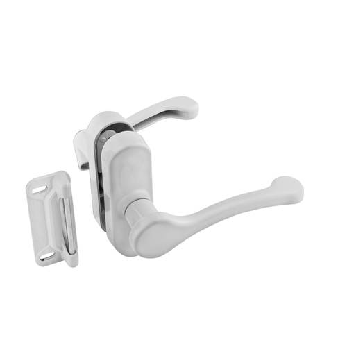 National Hardware N262196 Lever Latches White Zinc White