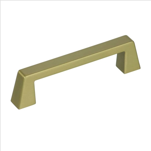 3-3/4" (96 mm) Center to Center Blackrock Cabinet Pull Golden Champagne Finish